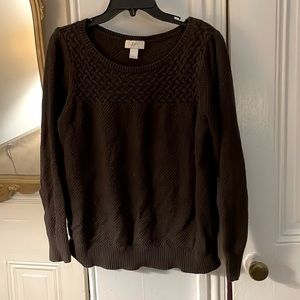 Loft Brown knit sweater
